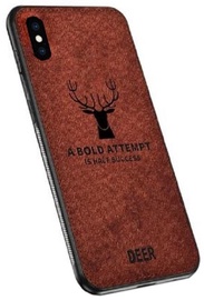 Mocco Deer Back Case For Apple iPhone X/XS Brown