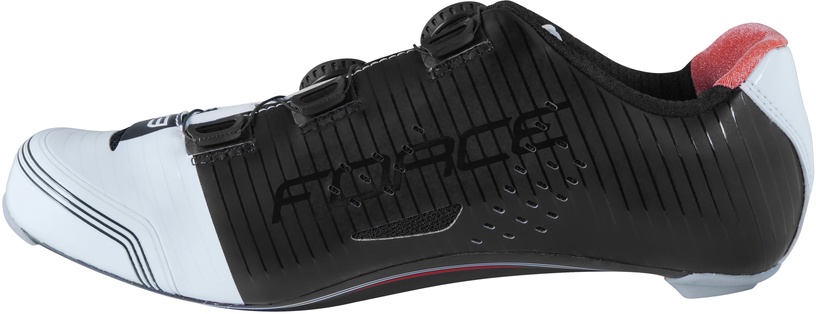 Велосипедная обувь Force Cavalier Carbon, белый/черный/красный, 46