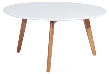 Kafijas galdiņš Signal Meble Lawa Milan L1 White/Oak, 800x800x450 mm