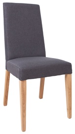 Ēdamistabas krēsls Home4you Pau, matēts, pelēka, 54 cm x 44 cm x 96 cm