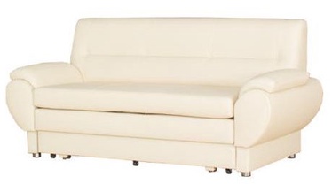 Bodzio Livonia Folding Sofa 3 Eco Leather Cream