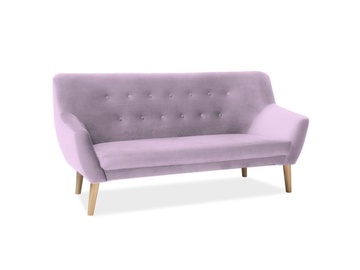 Dīvāns Signal Meble Nordic 3 Velvet Antique Pink, 75 x 180 x 90 cm