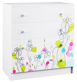 DSV Raduga KMD 800.1 Chest Of Drawers White Gloss