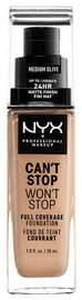 Tonuojantis kremas NYX Can't Stop Won't Stop CSWSF09 Medium Olive, 30 ml