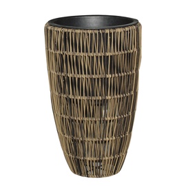 Home4you Wicker Flowerpot D30x60cm Brown