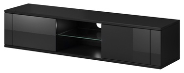 ТВ стол Vivaldi Meble Hit, черный, 1400 мм x 360 мм x 305 мм