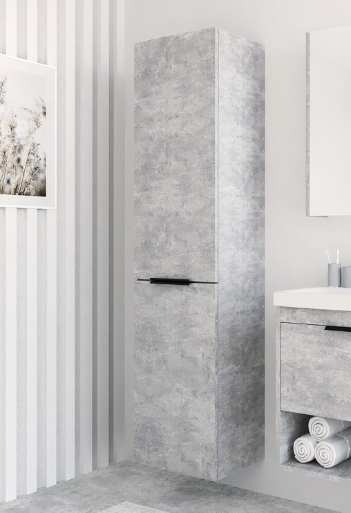 Подвесной шкафчик для ванной Domoletti SU42, серый, 31 см x 43 см x 165 см