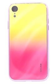 Evelatus Water Ripple Electroplating Back Case For Apple iPhone XR Yellow/Pink