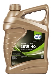 Машинное масло Eurol Turbosyn 10W - 40, полусинтетическое, для легкового автомобиля, 5 л