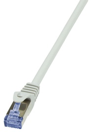 LogiLink Patch Cable Cat.6A from Cat.7 600 MHz S/FTP PIMF PrimeLine 10m Grey