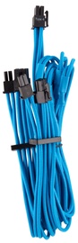 Провод Corsair Premium Individually Sleeved PCIe with Dual Connector Type 4 PCIe, Type 4 PSU, 0.65 м, синий