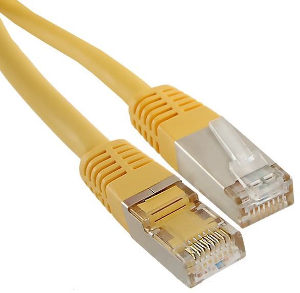 Кабель Qoltec CAT 6a S/STP RJ-45 8P8C, RJ-45 8P8C, 3 м, желтый