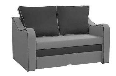 Dīvāngulta Idzczak Meble Samba Grey/Black, 140 x 90 x 73 cm