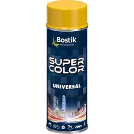 Aerozoliniai dažai Bostik Super Color Universal, paprastieji, geltona, 0.4 l