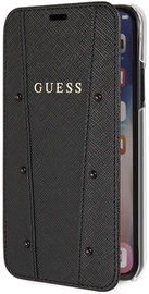 Guess Kaia Saffiano Book Case For Apple iPhone X/XS Black