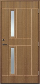 Дверь Lydia 2x1R, правосторонняя, коричневый, 209 x 99 x 6.2 см