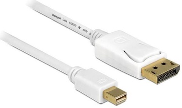 Delock Cable Displayport to DisplayPort-mini 2m White