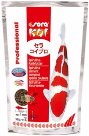 Barība zivīm Sera KOI Professional Spirulina Color Food 500g