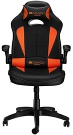 Spēļu krēsls Canyon Vigil GAMING CHAIR Vigil GC-2, melna/oranža