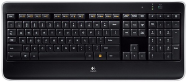 Клавиатура Logitech Illuminated K800 EN/DE, черный, беспроводная