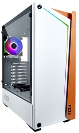 Kompiuterio korpusas AZZA, balta/oranžinė