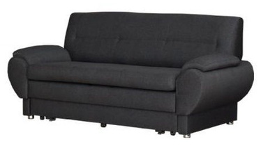 Bodzio Livonia Folding Sofa 3 Fabric Dark Gray