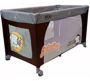 Aga Design Holiday Travel Cot Grey