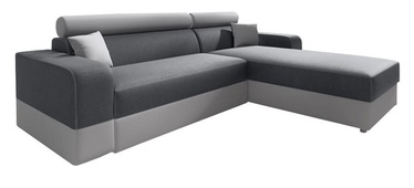 Kampinė sofa Idzczak Meble Infinity Lux Grey/Light Grey, dešininė, 184 x 184 x 95 cm