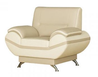 Bodzio Livonia Armchair Eco Leather Beige/Pearl