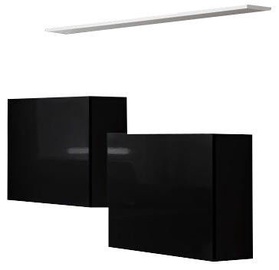 ASM Switch SB I Hanging Cabinet/Shelf Set Black/White Matt