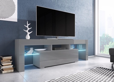 TV galds Cama Meble Toro 138, pelēka, 1380x400x410 mm