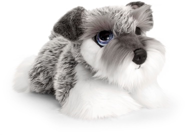 Mīkstā rotaļlieta Keel Toys Dog Shnauzer, balta/pelēka, 32 cm