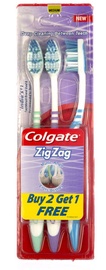 Colgate Zigzag Plus Medium Toothbrush 2+1