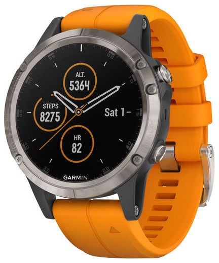 Умные часы Garmin Fenix 5 Plus, oранжевый