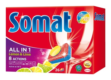 Indaplovių tabletės Somat All in 1, 26 vnt