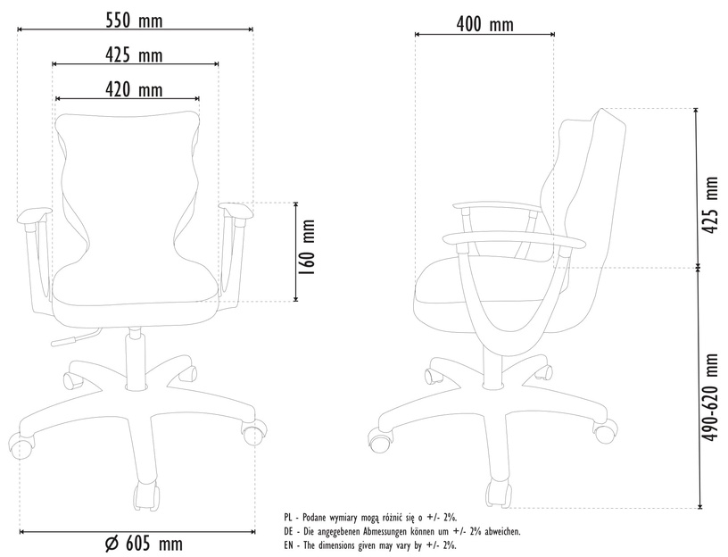 Kontoritool Office Chair Duo, roosa