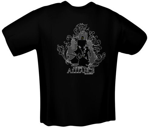 T-krekls GamersWear For The Alliance T-Shirt Black XXL