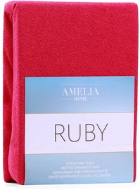 AmeliaHome Ruby Frote Bedsheet 120-140x200 Maroon 66