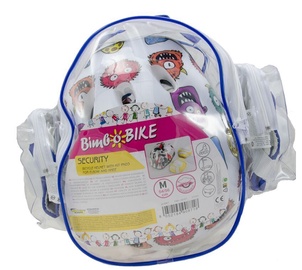 Шлемы велосипедиста детские Bimbo Bike Kids, белый/многоцветный, XS