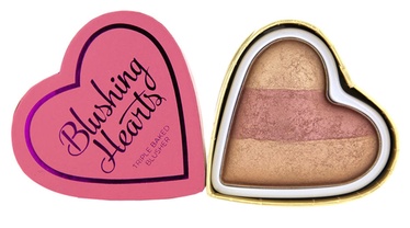 Makeup Revolution London Blushing Hearts Baked Blusher 10g Peachy Keen Heart