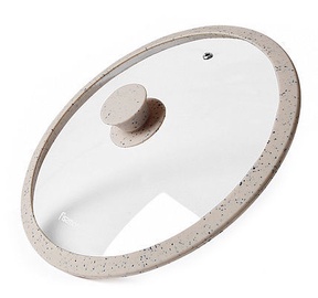 Fissman Arcades Lid With Marble Silicone Rim Beige D26cm