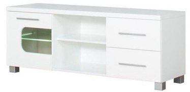 TV galds Bodzio Panama PA13, balta, 138 cm x 44 cm x 54 cm