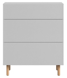 Black Red White Moko Chest Of Drawers KOM3S Gray