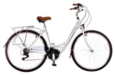 Dviratis Grunberg Rambler Women's 44cm White Pink