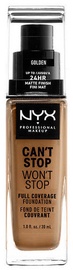 Тональный крем NYX Can't Stop Won't Stop CSWSF13 Golden, 30 мл