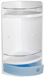 Plaukts Tatay Corner Shelf With A Drawer Blue Crystal