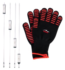 Gizzo BBQ Gloves + Sliding Skewers 4pcs