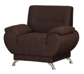 Fotelis Bodzio Livonia Fabric Dark Brown, 92x76x89 cm