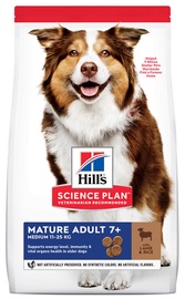 Сухой корм для собак Hill's Science Plan Canine Mature Adult 7+ Medium, баранина/рис, 14 кг