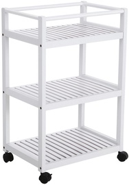 Songmics Rolling Cart White